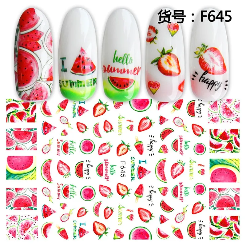 1Pcs Graffiti Designer Gel Polish Nail Sticker Decals Sliders Paper Nail Art Decoration Accessories Manicure Tattoos DIY