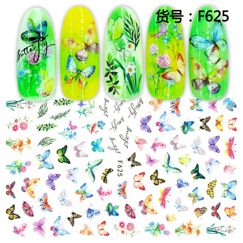 1Pcs Graffiti Designer Gel Polish Nail Sticker Decals Sliders Paper Nail Art Decoration Accessories Manicure Tattoos DIY