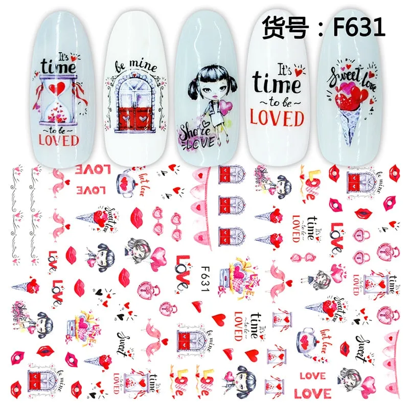 1Pcs Graffiti Designer Gel Polish Nail Sticker Decals Sliders Paper Nail Art Decoration Accessories Manicure Tattoos DIY