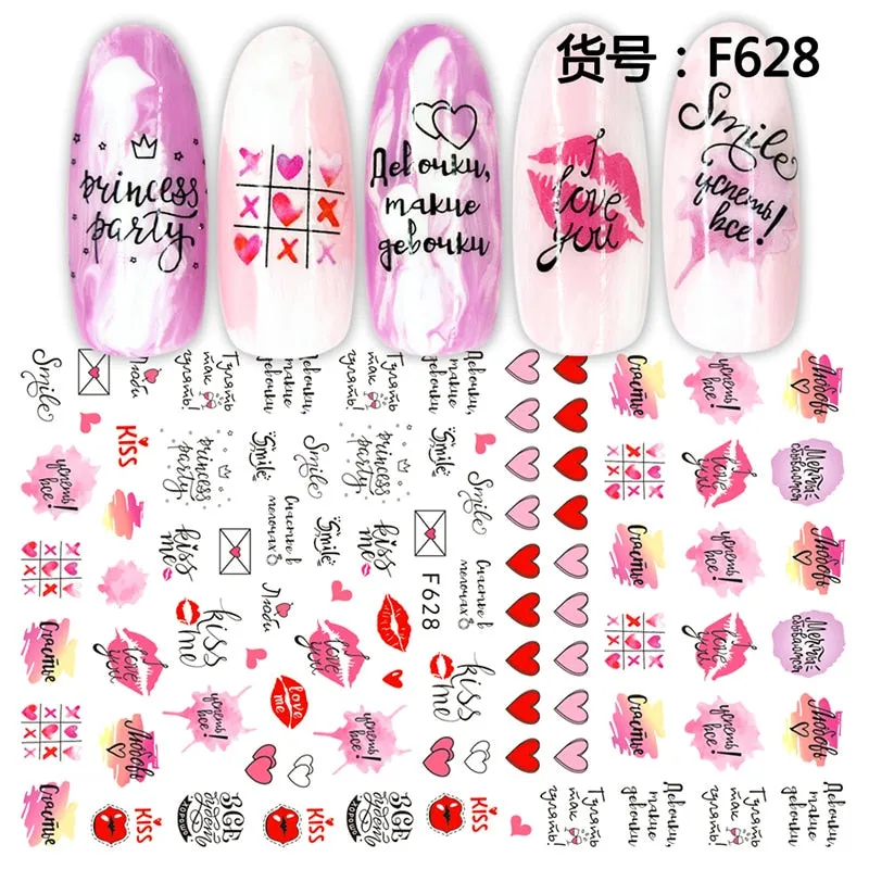 1Pcs Graffiti Designer Gel Polish Nail Sticker Decals Sliders Paper Nail Art Decoration Accessories Manicure Tattoos DIY