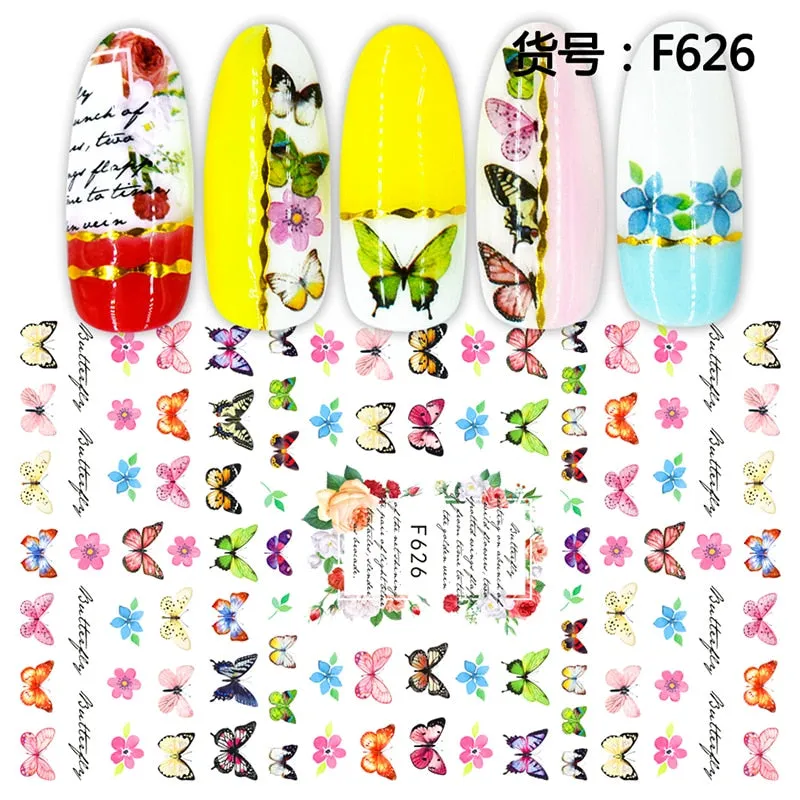 1Pcs Graffiti Designer Gel Polish Nail Sticker Decals Sliders Paper Nail Art Decoration Accessories Manicure Tattoos DIY
