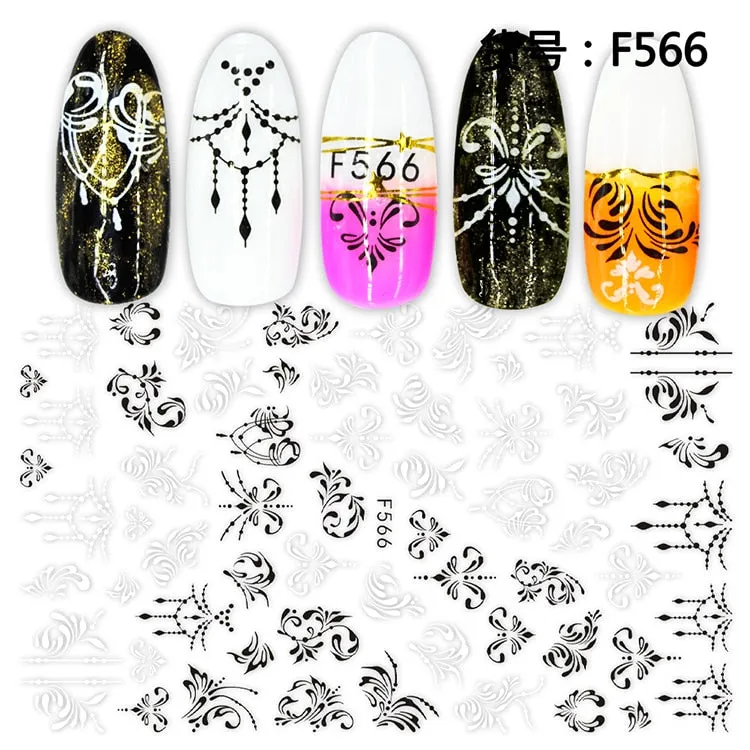 1Pcs Graffiti Designer Gel Polish Nail Sticker Decals Sliders Paper Nail Art Decoration Accessories Manicure Tattoos DIY