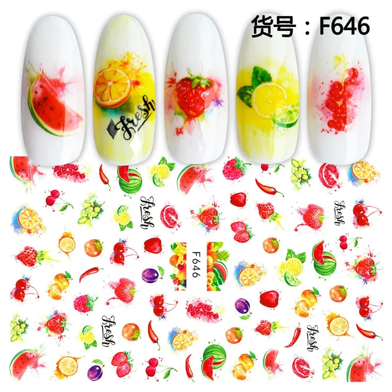 1Pcs Graffiti Designer Gel Polish Nail Sticker Decals Sliders Paper Nail Art Decoration Accessories Manicure Tattoos DIY