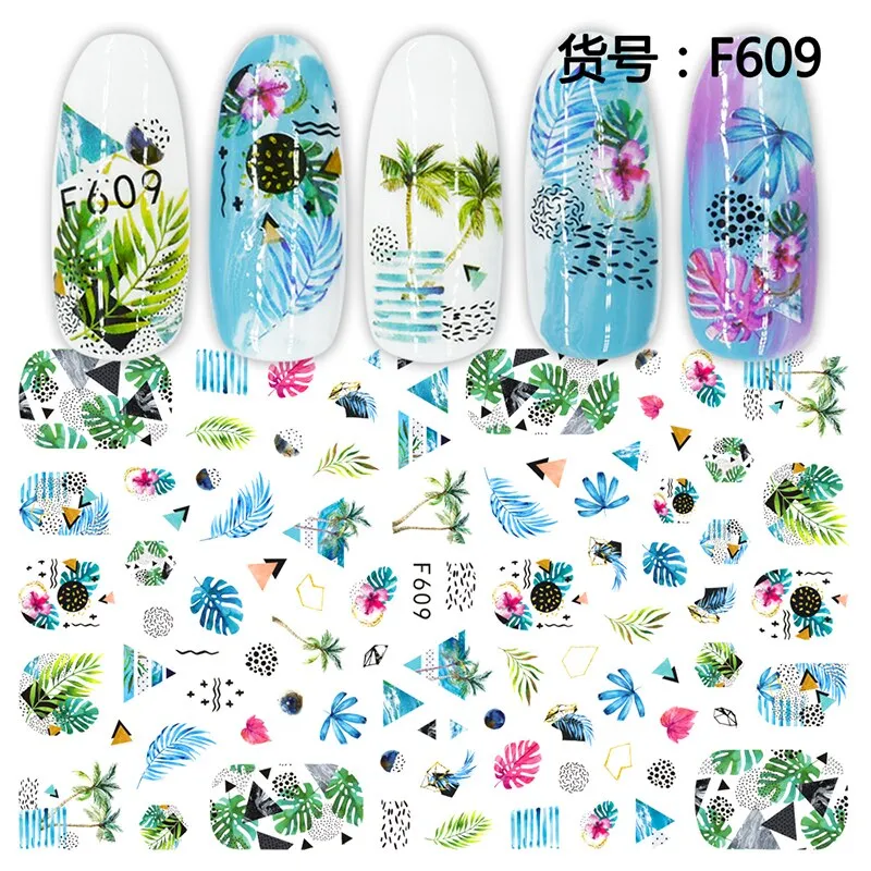 1Pcs Graffiti Designer Gel Polish Nail Sticker Decals Sliders Paper Nail Art Decoration Accessories Manicure Tattoos DIY