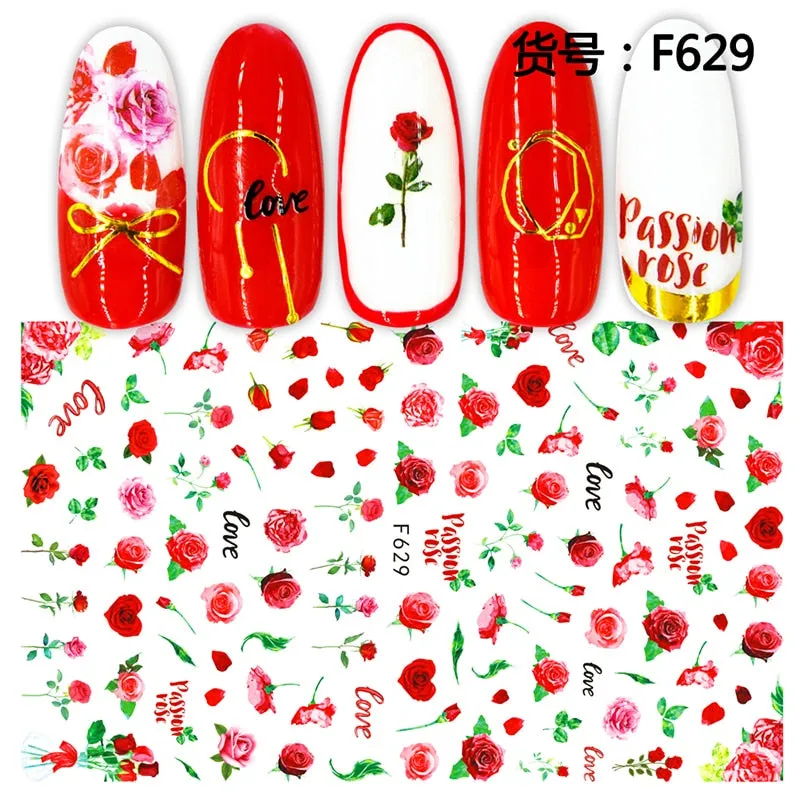 1Pcs Graffiti Designer Gel Polish Nail Sticker Decals Sliders Paper Nail Art Decoration Accessories Manicure Tattoos DIY