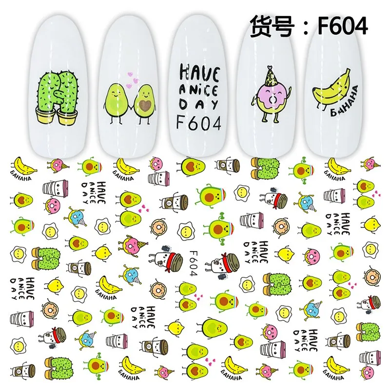 1Pcs Graffiti Designer Gel Polish Nail Sticker Decals Sliders Paper Nail Art Decoration Accessories Manicure Tattoos DIY