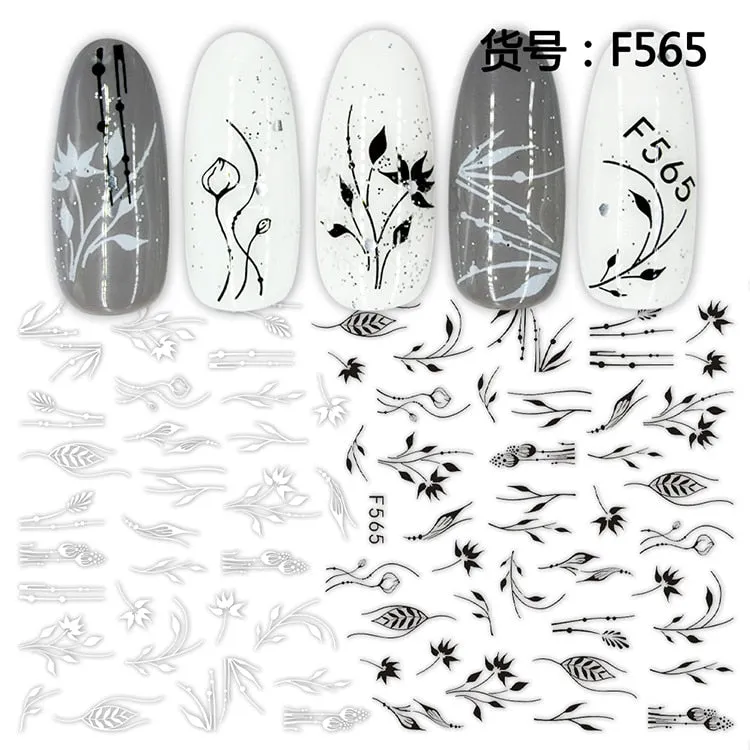 1Pcs Graffiti Designer Gel Polish Nail Sticker Decals Sliders Paper Nail Art Decoration Accessories Manicure Tattoos DIY