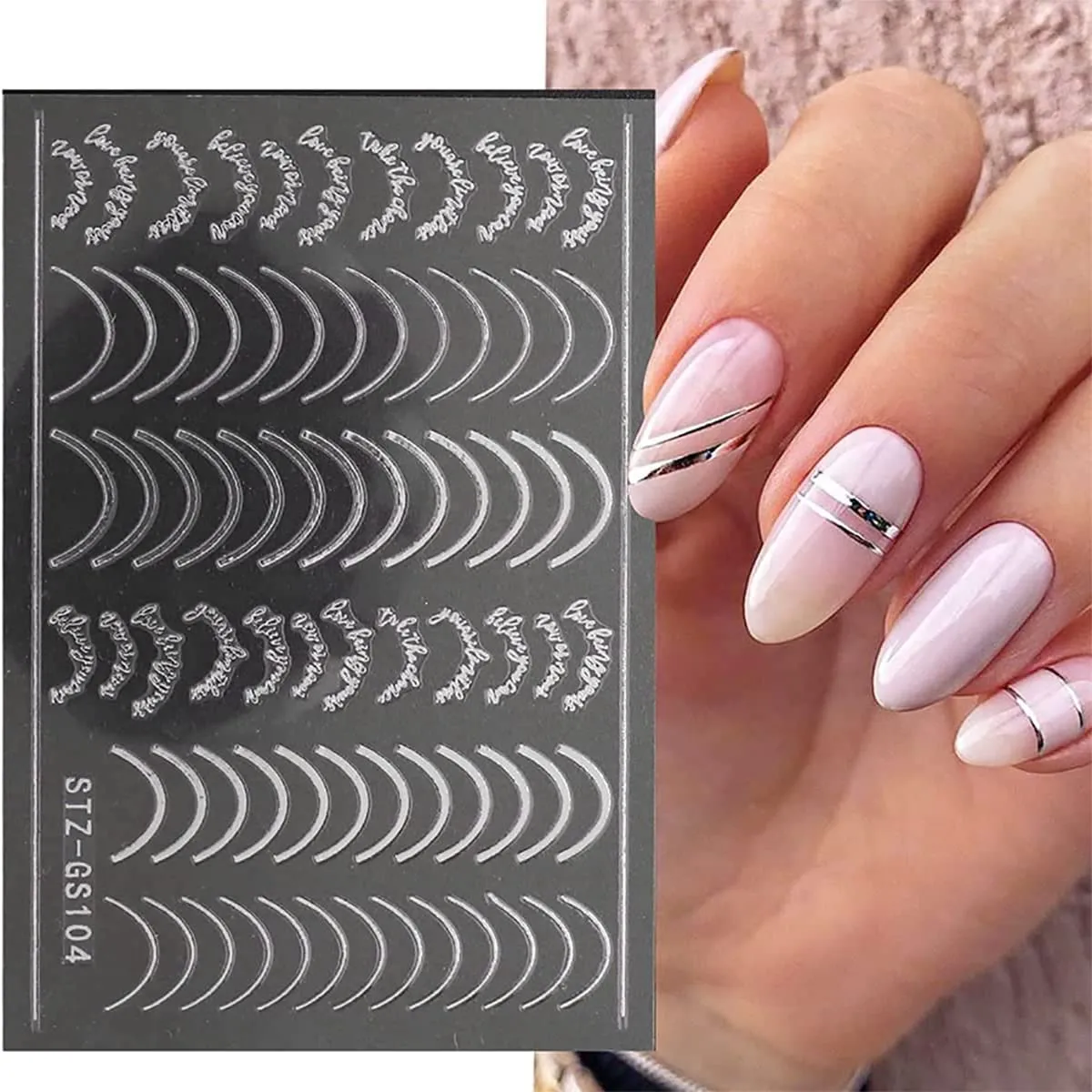 3D Flower Nail Art Stickers Rose Nail Stickers French Manicure Stickers Nail Stickers for Nail Art Self Adhesive Rose Streamer Cherry Blossom Designer Nail Stickers for Women