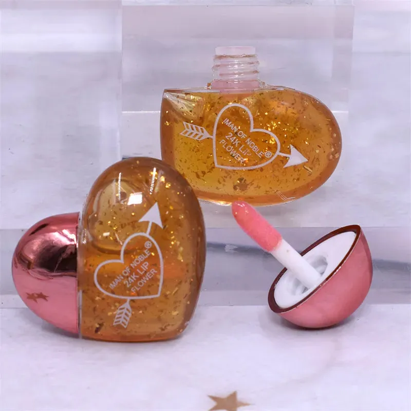 4pcs Mini Heart Lip Gloss