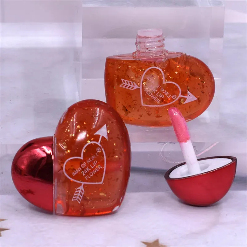 4pcs Mini Heart Lip Gloss