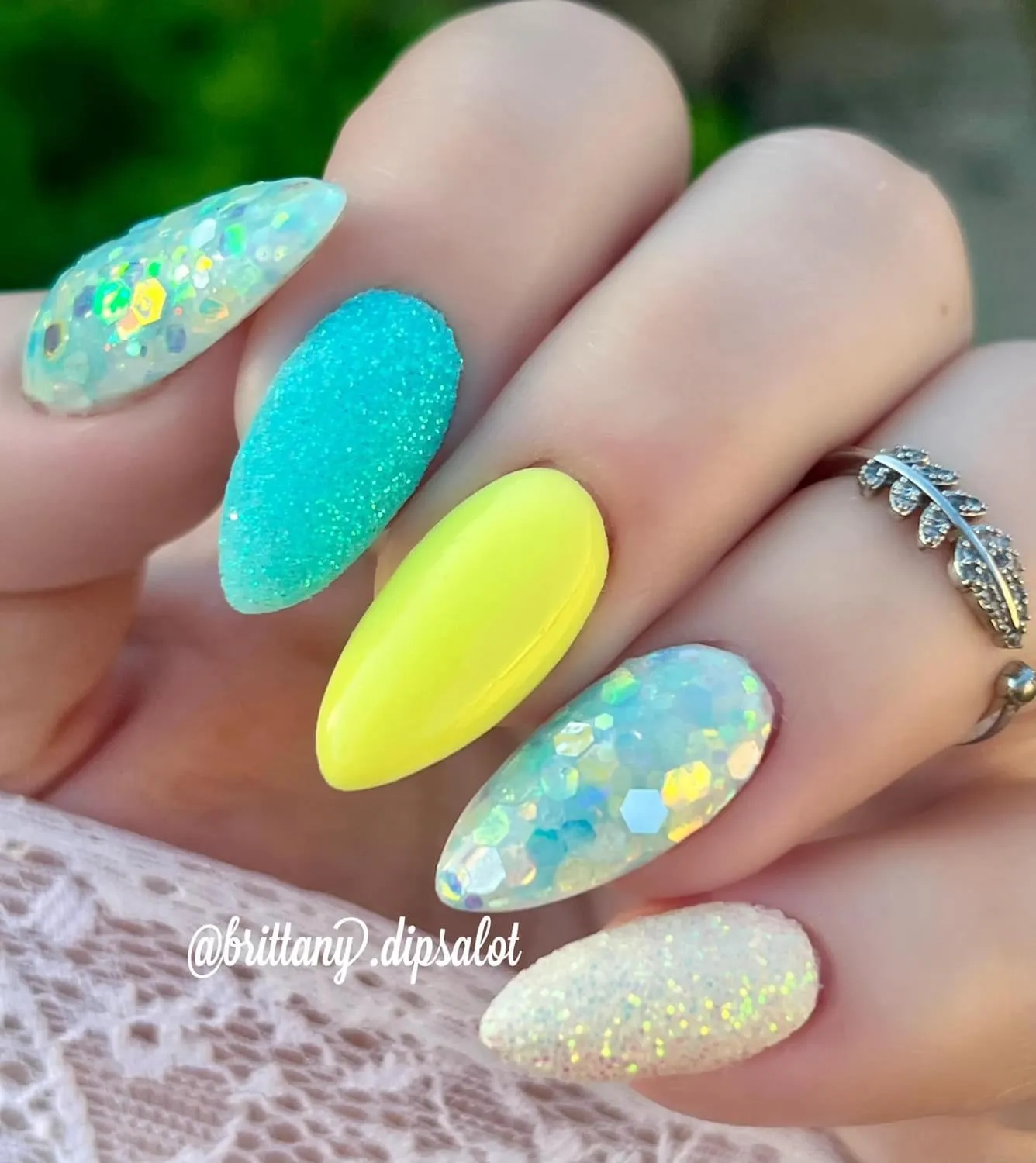 April Showers- Glow Dip Powder