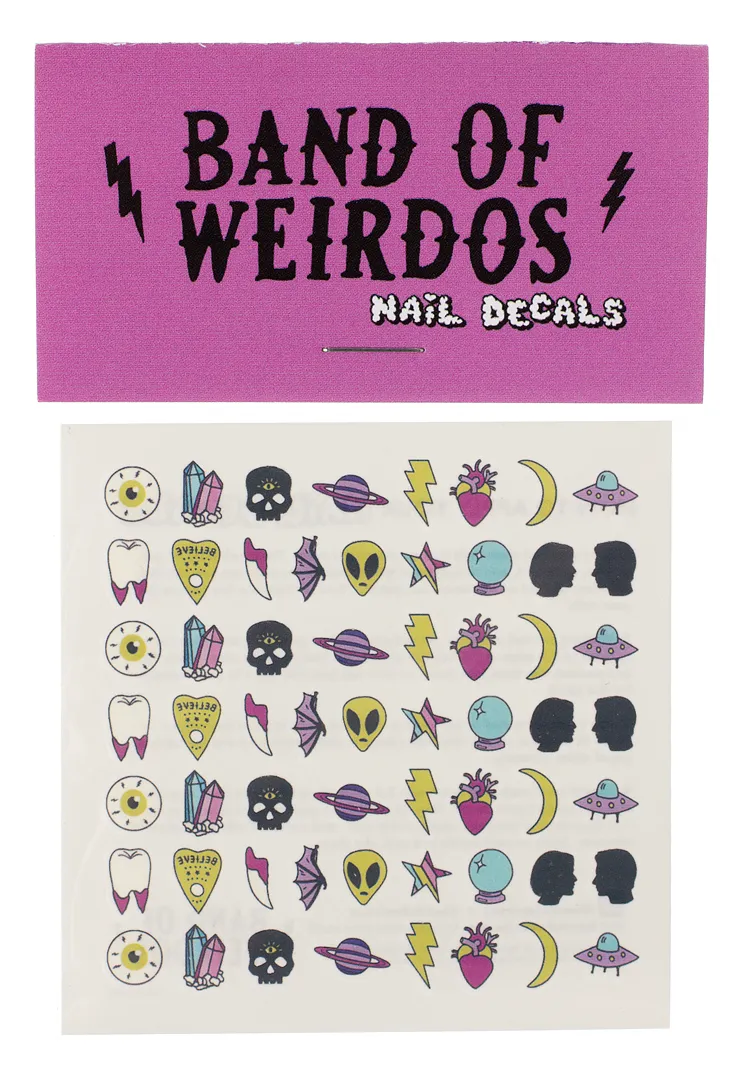 BAND OF WEIRDOS THE TRUTH IS OUT THERE NAIL DECALS
