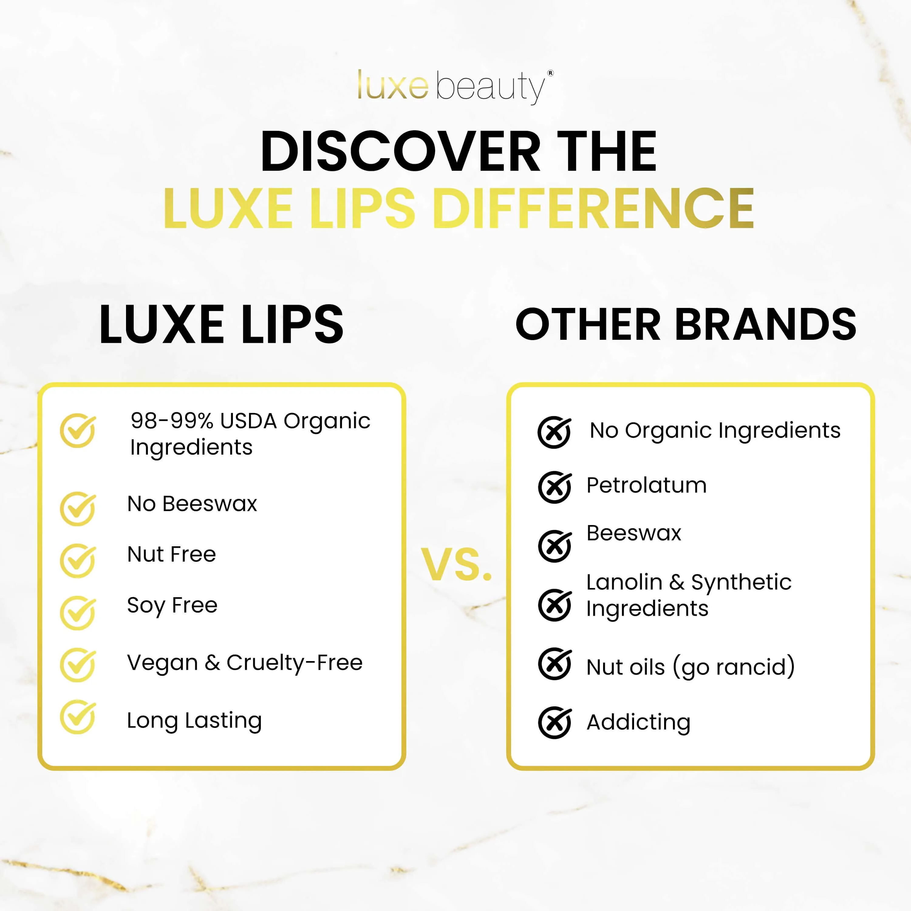Beeswax Free, Nut Free Lip Balm - Luxe Lips - Wacky Watermelon