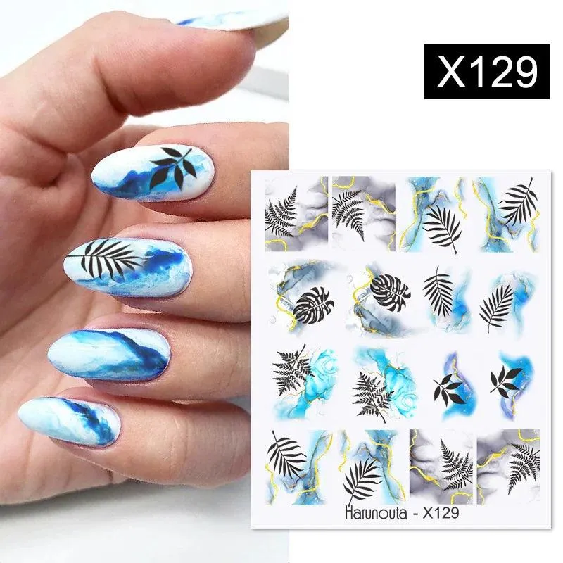 Blooming Butterfly Floral Nail Art Sticker: Intricate Design, Easy Application, Transform Nails