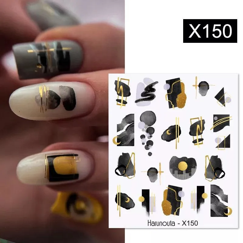 Blooming Butterfly Floral Nail Art Sticker: Intricate Design, Easy Application, Transform Nails