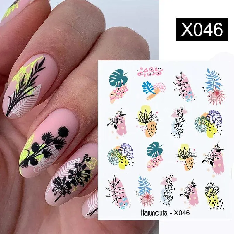 Blooming Butterfly Floral Nail Art Sticker: Intricate Design, Easy Application, Transform Nails