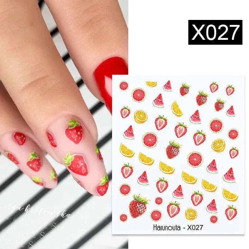 Blooming Butterfly Floral Nail Art Sticker: Intricate Design, Easy Application, Transform Nails