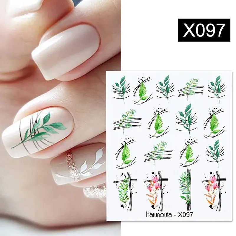 Blooming Butterfly Floral Nail Art Sticker: Intricate Design, Easy Application, Transform Nails