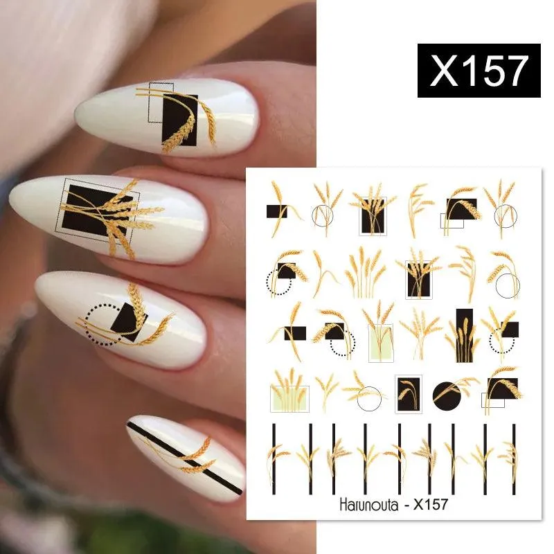 Blooming Butterfly Floral Nail Art Sticker: Intricate Design, Easy Application, Transform Nails