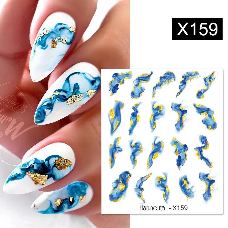 Blooming Butterfly Floral Nail Art Sticker: Intricate Design, Easy Application, Transform Nails