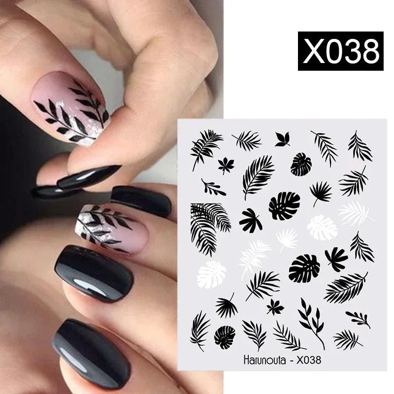 Blooming Butterfly Floral Nail Art Sticker: Intricate Design, Easy Application, Transform Nails
