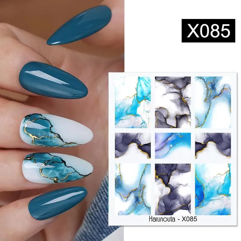 Blooming Butterfly Floral Nail Art Sticker: Intricate Design, Easy Application, Transform Nails