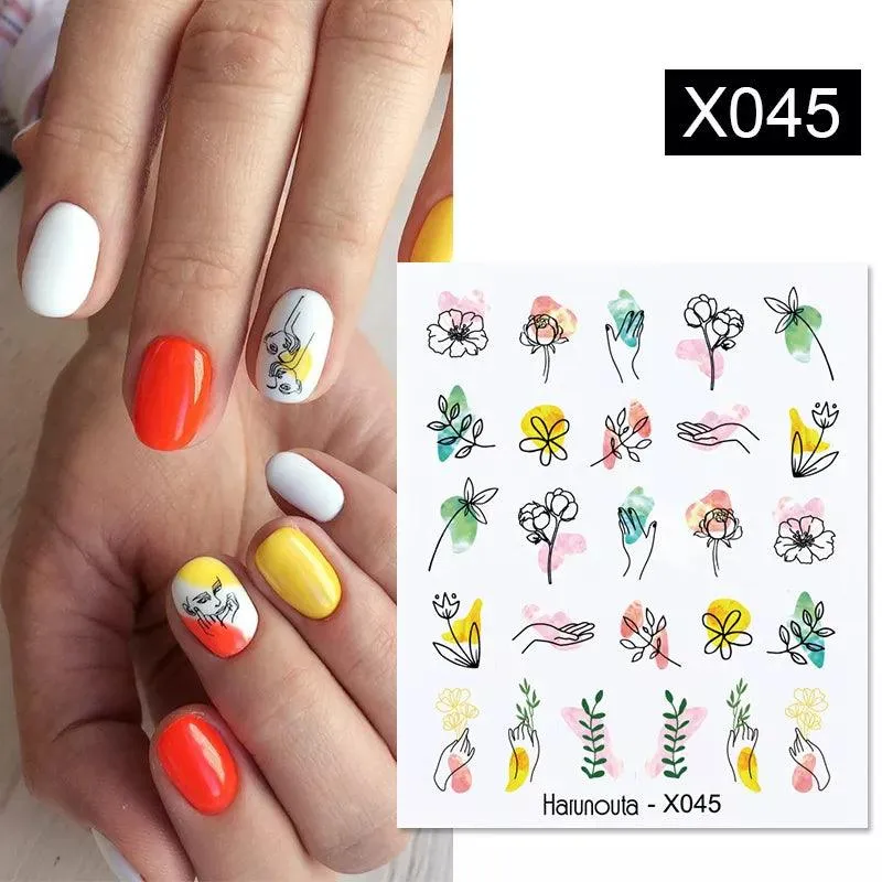 Blooming Butterfly Floral Nail Art Sticker: Intricate Design, Easy Application, Transform Nails