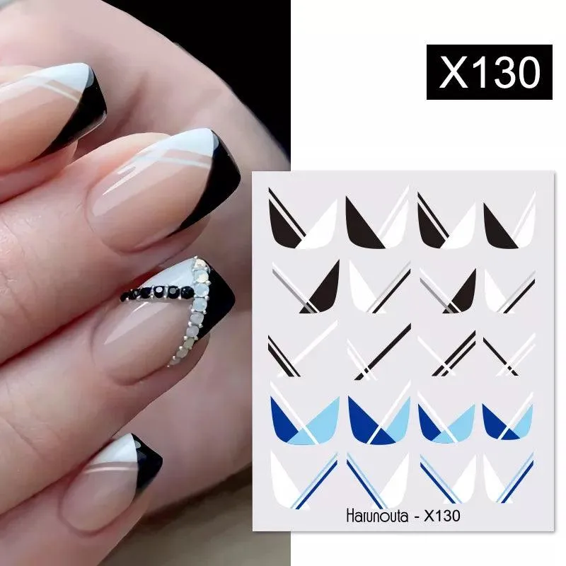 Blooming Butterfly Floral Nail Art Sticker: Intricate Design, Easy Application, Transform Nails