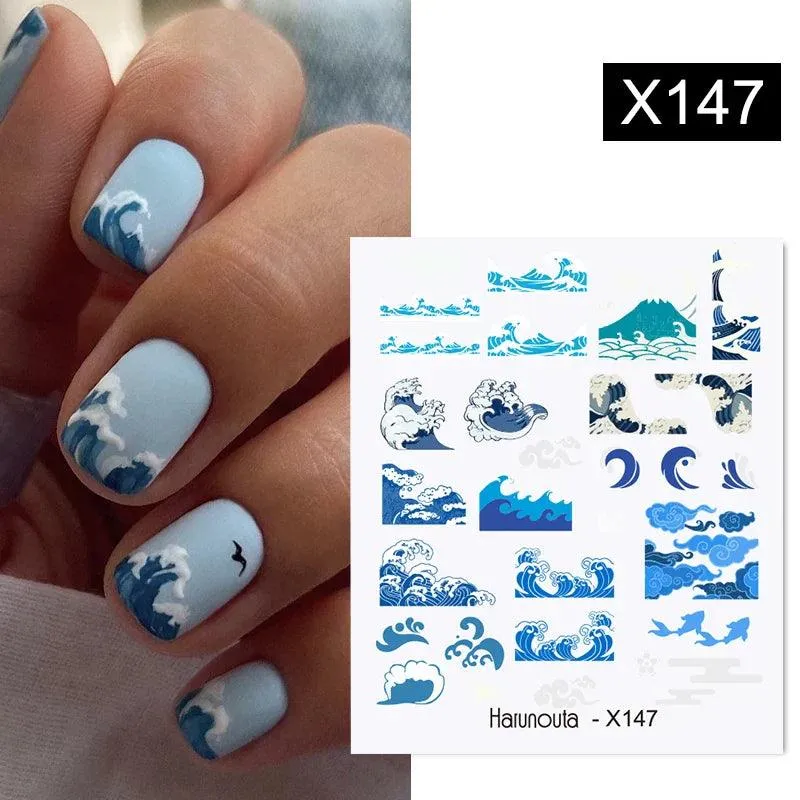 Blooming Butterfly Floral Nail Art Sticker: Intricate Design, Easy Application, Transform Nails
