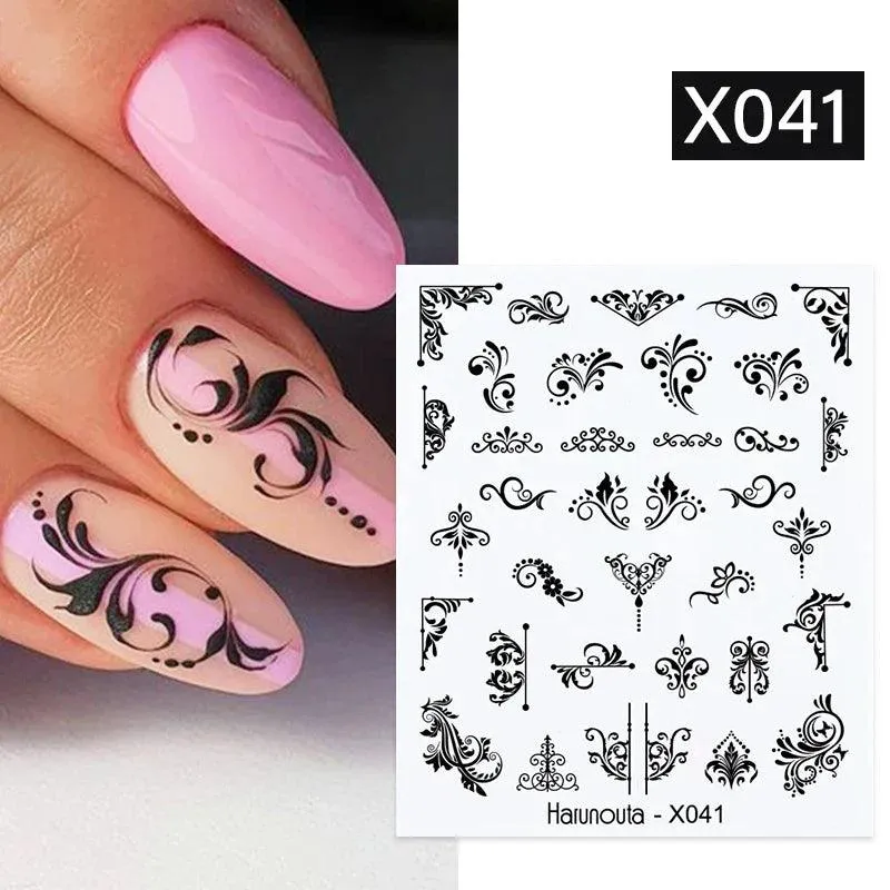 Blooming Butterfly Floral Nail Art Sticker: Intricate Design, Easy Application, Transform Nails