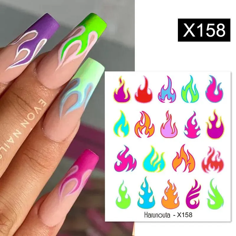 Blooming Butterfly Floral Nail Art Sticker: Intricate Design, Easy Application, Transform Nails