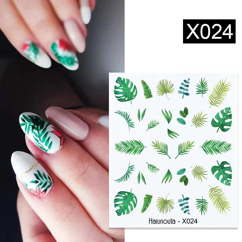 Blooming Butterfly Floral Nail Art Sticker: Intricate Design, Easy Application, Transform Nails