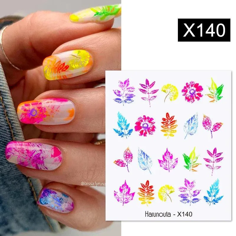 Blooming Butterfly Floral Nail Art Sticker: Intricate Design, Easy Application, Transform Nails