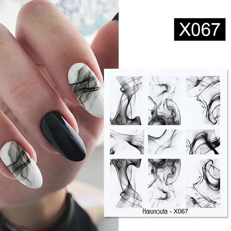 Blooming Butterfly Floral Nail Art Sticker: Intricate Design, Easy Application, Transform Nails