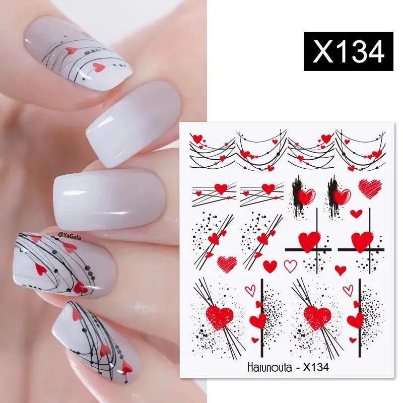 Blooming Butterfly Floral Nail Art Sticker: Intricate Design, Easy Application, Transform Nails