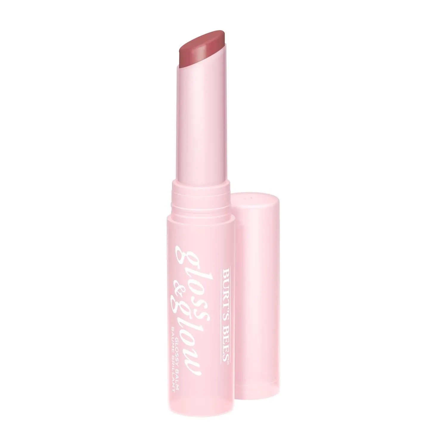 Burt's Bees Gloss and Glow Glossy Balm 100% Natural Origin, Chai Time, 1 Tube, Pink