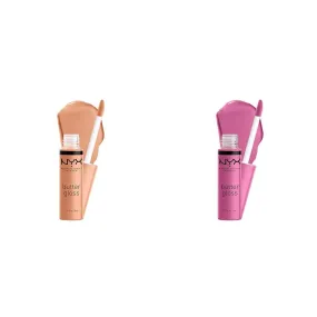 Butter Gloss Non-Sticky Lip Gloss Fortune Cookie True Nude & Merengue Pink Lilac