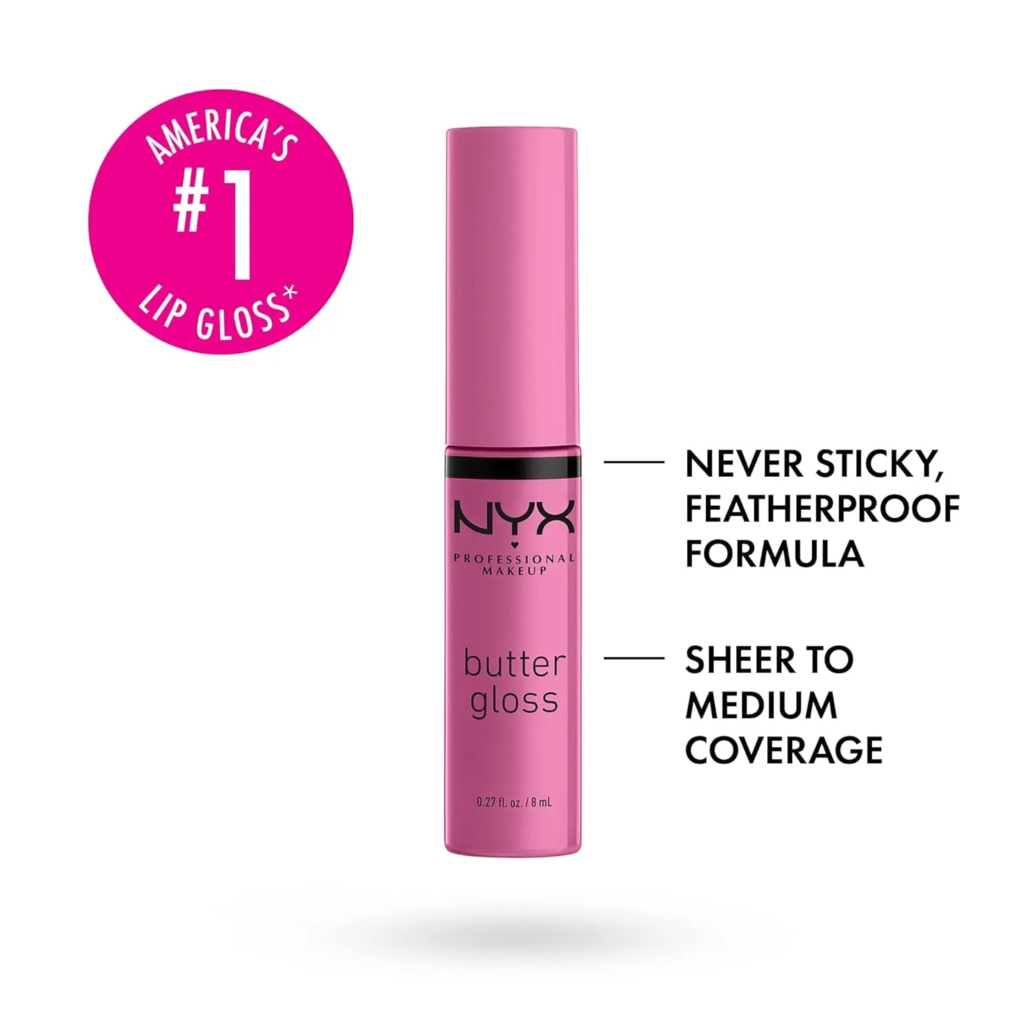 Butter Gloss Non-Sticky Lip Gloss Fortune Cookie True Nude & Merengue Pink Lilac