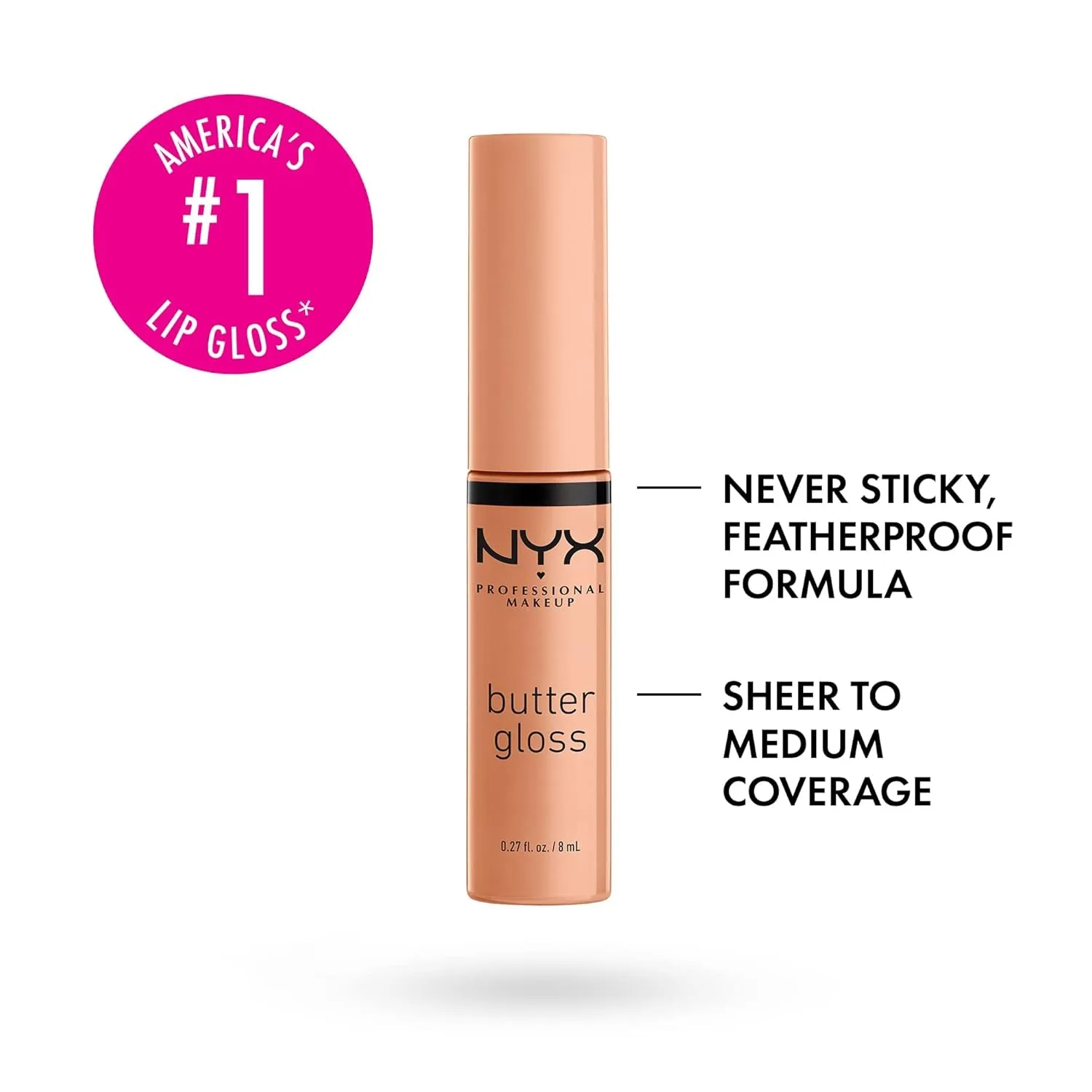 Butter Gloss Non-Sticky Lip Gloss Fortune Cookie True Nude & Merengue Pink Lilac