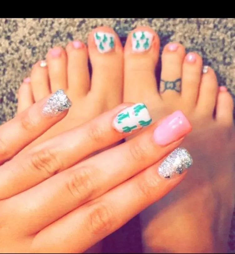Cactus Nail Decal | Green