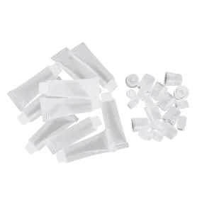 CHICTRY 10Pcs 10ml Mini Clear Lip Gloss Balm Tubes Refillable Empty Tube Soft Cosmetic Containers for DIY Lip Gloss Balm Clear One Size