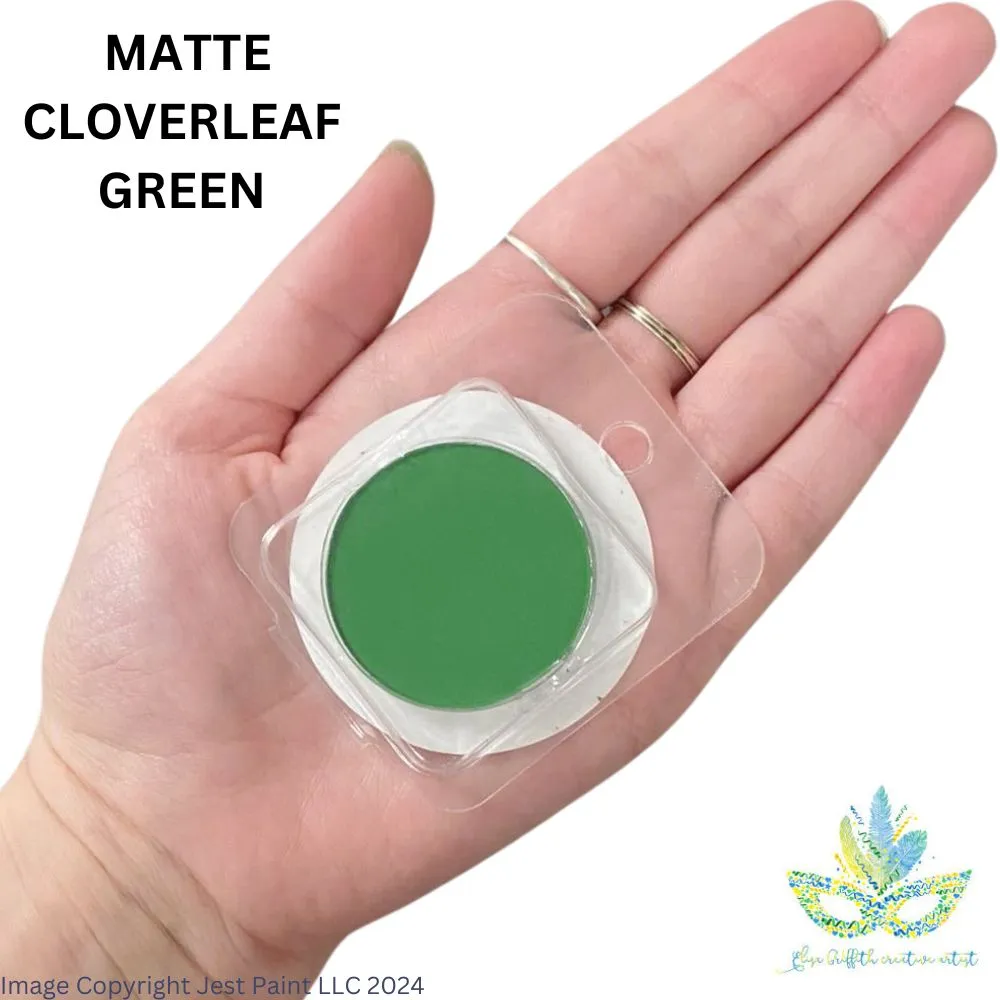 Color Me Pro Face Painting Powder by Elisa Griffith | Matte Cloverleaf Green (3.5 gr)
