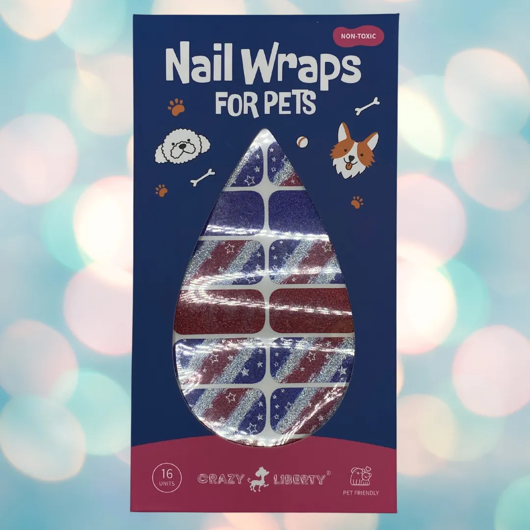 Crazy Liberty Pet Nail Wraps