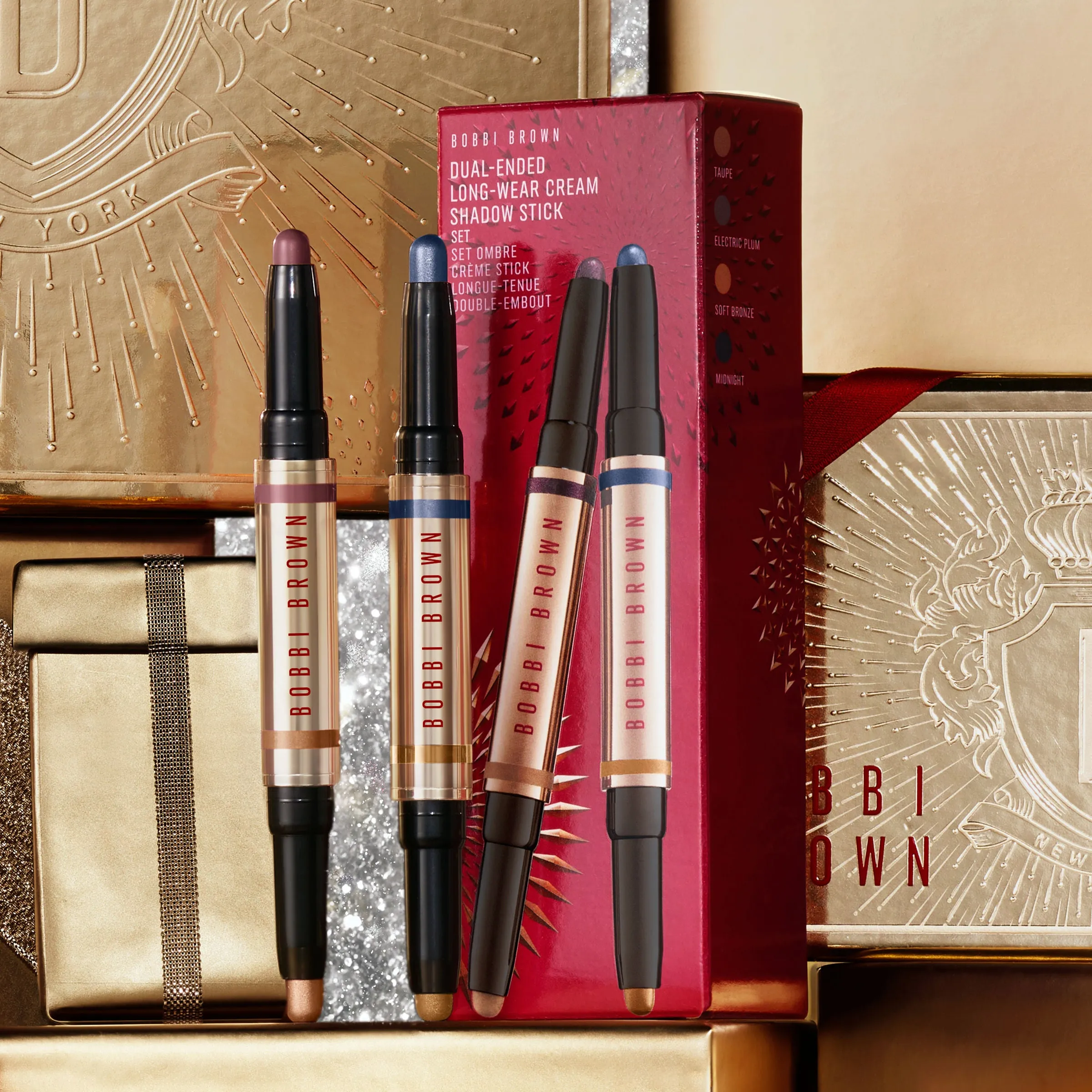 Dual-Ended Long-Wear Waterproof Cream Eyeshadow Stick Set (Limited Edition)