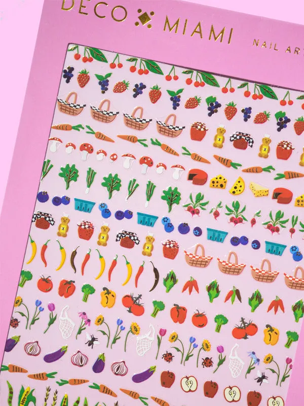 Farmer's Market Nail Stickers