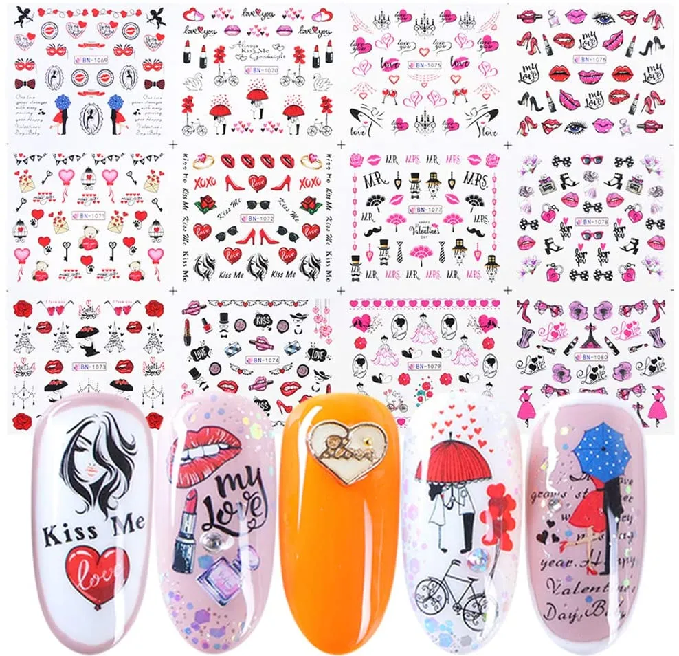 Flame Nail Stickers, 4 Sheets Flame Nail Decals 3D Holographic Fire Nail Art Stickers White Black Silver Gold Flame Reflections Nail Stickers Nail Vinyls Stencils for Nail Decoration