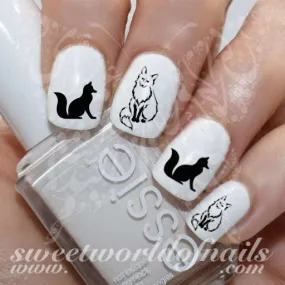 Fox Nail Art Nail Water Decals