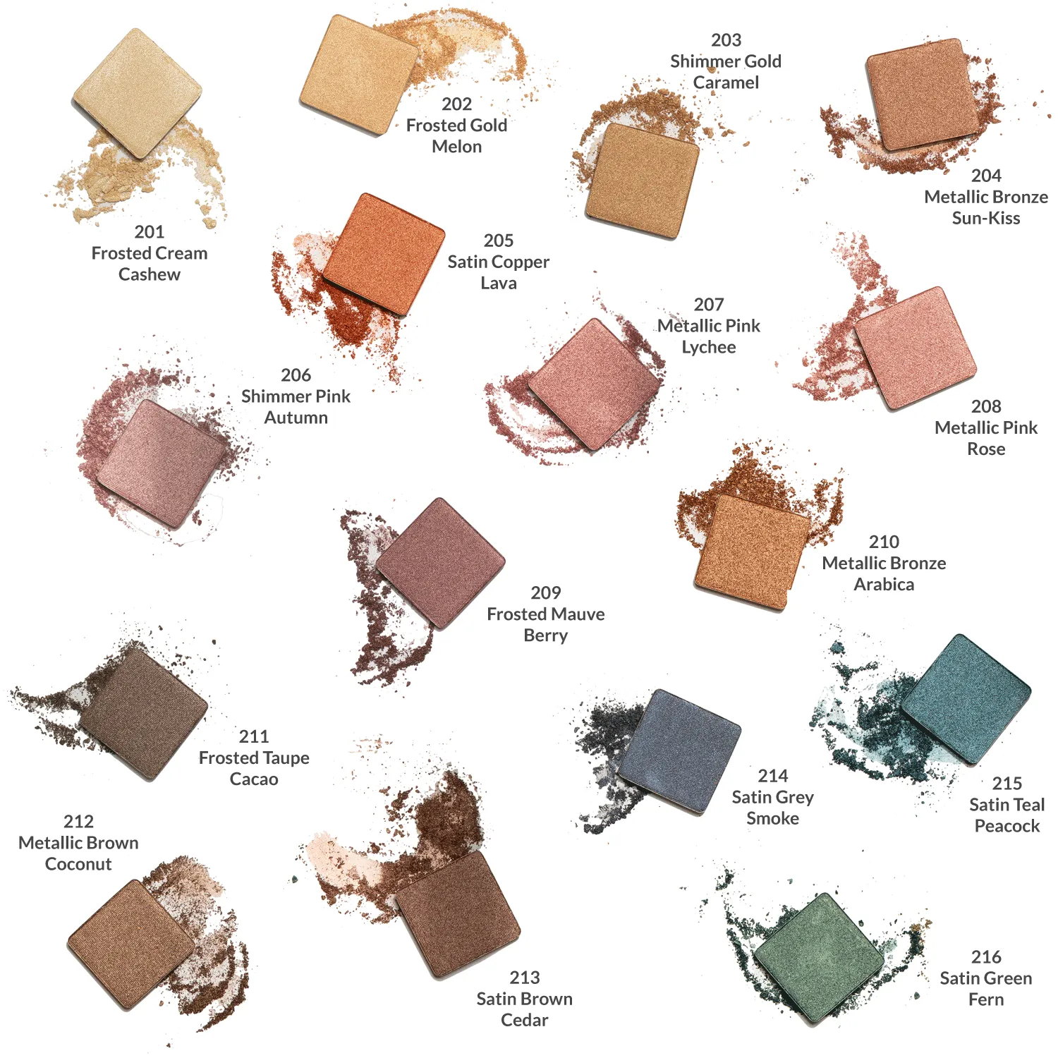Frosted Mauve Berry 209 - Eyeshadow, No Talc | Intense Color | With Soothing Plant Oils | Ultra-Smooth