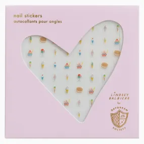 Ice Cream Dreams Nail Stickers with Sweet Treats Design