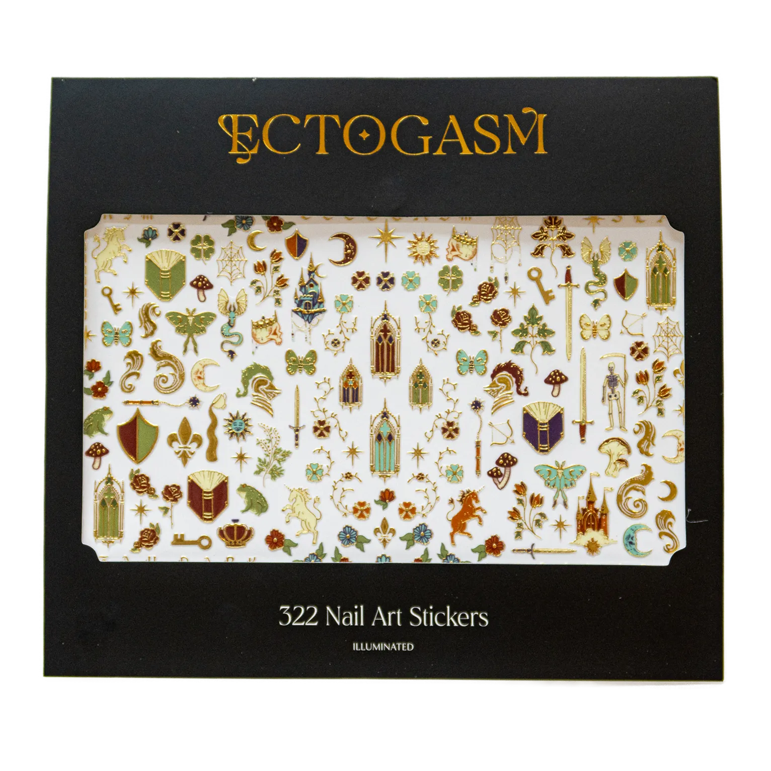Illuminated Medieval Nail Stickers
